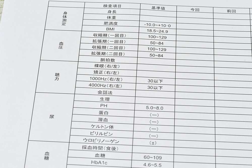 健康診断について